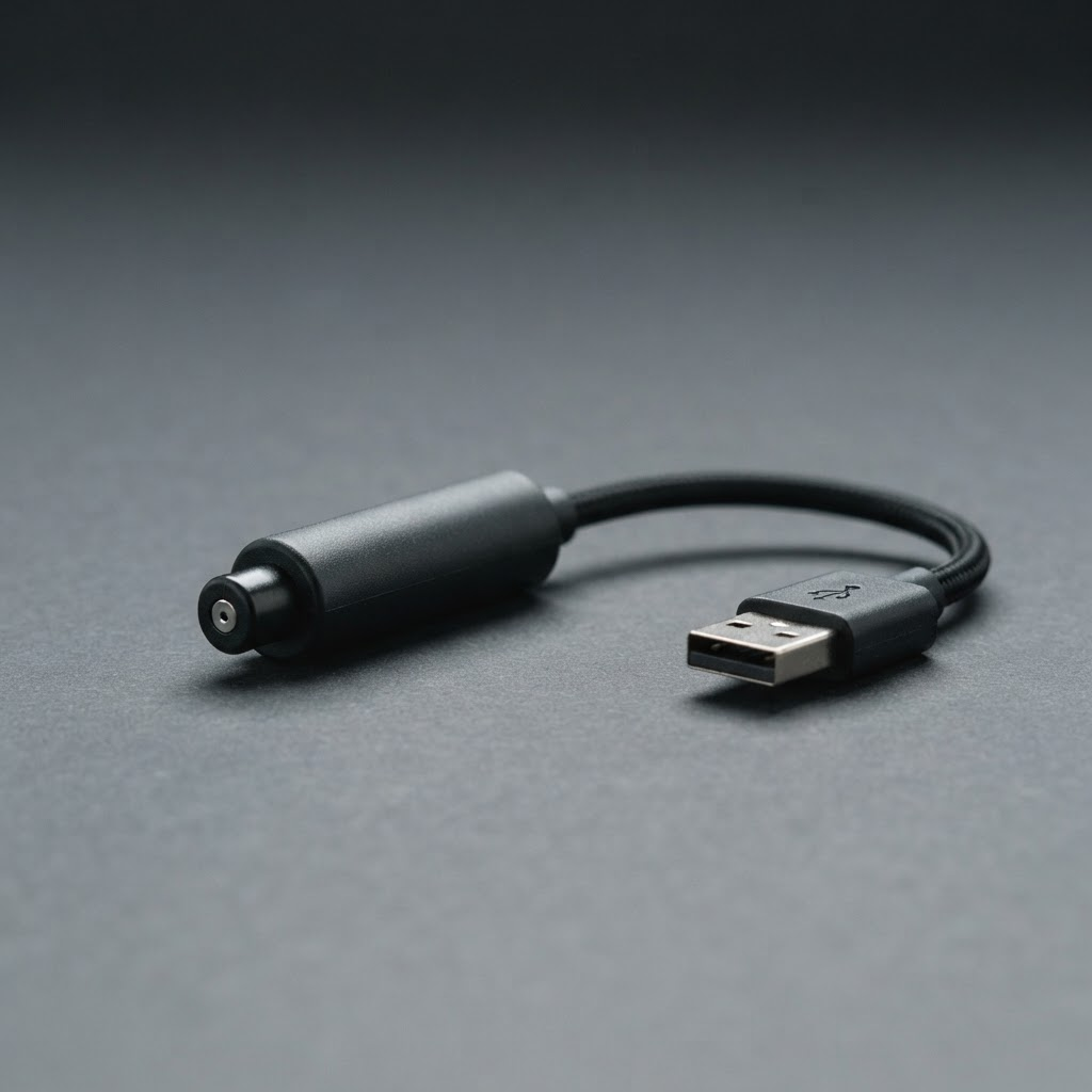 Small USB thermal sensor probe with cable